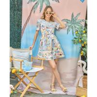 ราคา Wila Riviera Mini Dress มินิเดรสพิมพ์ลาย แต่งปกคอลูกไม้ (19008225149)