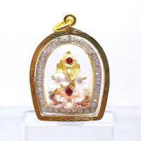 ราคา ใหม่ มาแรง ตรงปก ส่งไว เชิญบูชา จี้พระพิฆเณศ ประดับพลอยแดง องค์สี 3 กษัตริย์ เลี่ยมกรอบทองแกะลาย By ONTIME24 (2086494409)