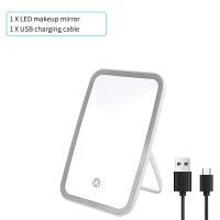 ราคา ไฟโต๊ะเครื่องแป้ง USB ไฟไตรรงค์ กระจกแต่งหน้า พับได้ ห้องน้ํา โคมไฟโต๊ะเครื่องแป้ง ไฟ LED หรี่แสงได้ สําหรับความงาม (21047282001)