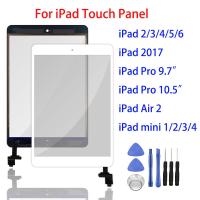 ราคา TouchกระจกกันรอยดิจิตอลสำหรับiPad 2 3 4 Air 1 2 Mini 1 2 3 4 Touchกระจกหน้าจอทัชสกรีนชุดประกอบทดแทนสำหรับiPad Pro 9 7 10 5ด้านหน้าแผงจอสัมผัสกระจกหน้าจอทัชสกรีน ปุ่มHome เครื่องมือ (4224452986)