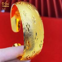 ราคา สร้อยข้อมือทองเหลืองลายทองทรายดูไบไม่ซีดจางเจ้าสาวแต่งงานสร้อยข้อมือทองใหม่ขายส่ง (20003389425)