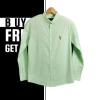 ราคา SHIRT Ralph Laurens Sophisticate Shirt Plain Mahogany Long Sleeve Shirt Size S 3XL Ready Stock (20550418756)
