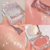 ราคา New Small Ice Highlight Blush Maxfine Two Color Crystal Highlight Natural Blush Easy To Wear Long lasting Palette 2 in 1 Makeup (20682531461)