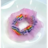 ราคา บ้านพลู ยางรัดผม โดนัท สีรุ้ง น่ารัก สีสดใส ยางมัดผม ผู้หญิง สไตส์เกาหลี (11200765883)