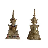 ราคา พระแก้วมรกตเนื้อโลหะกะไหล่ทองประดับพลอย (12575673036)