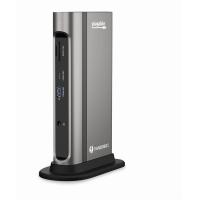 ราคา Plugable 14 in 1 USB C and Thunderbolt 3 Dock Compatible with Mac and Windows 96W Laptop Charging 2x HDMI 2 0 and DisplayPort 7x USB ports Ethernet Audio SD MicroSD (20710760366)