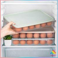 ราคา กล่องเก็บไข่ ที่เก็บไข่ กันกระแทก เก็บได้24ฟอง คละสี egg storage box มีสินค้าพร้อมส่ง Sweet T (14110374448)