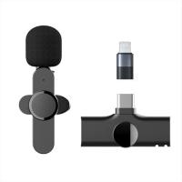 ราคา ไมโครโฟนไร้สายลาวาเลียร์ไมโครโฟนติดปกเสื้อขนาดเล็กสำหรับ iPhone แอนดรอยด์เซลล์มือถือคอมพิวเตอร์เนคไทขนาดเล็กจิ๋ว Mikrofon Mike บลูทูธคู่ (20610993285)