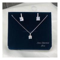 ราคา set สร้อยคอเงินแท้ชุบทองคำขาว (17698111813)