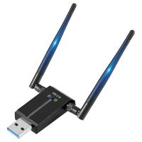 ราคา 1300Mbps Long Range USB WiFi Adapter for PC Desktop Laptop USB Wireless Adapter Dual Band 2 4GHz 5GHz Internet Stick (20171284655)