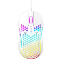 ราคา DIXSG EOENKK Gaming Mouse Optical Sensor พร้อม16000 DPI Super Light Wired RGB Honeycomb Mouse (19544990613)