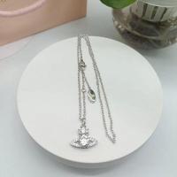 ราคา สร้อยคอ Vivienne Westwood หินสีคริสตัลดาวเสาร์สร้อยคอโซ่ไหปลาร้าสัมผัสขั้นสูง XL 23อเนกประสงค์แฟชั่น (17644490672)