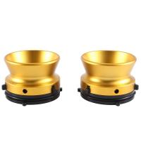 ราคา 1 Pair NAB Hub Adapters Professional Polished Aluminum Alloy 10 Inch Opener for Studer ReVox for Akai for Teac Easy to Use Gold (20741212010)