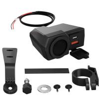 ราคา Charger Sepeda Motor ที่มีอุณหภูมิหน้าจอสีและที่ชาร์จจอแสดงแรงดันไฟฟ้าแบบคู่ USB TYPE C ABS แฮนด์ผ้าการติดตั้ง (21198157972)