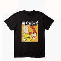 ราคา ONE PUNCH MAN WE CAN DO IT Kaos Anime เสื้อยืดพิมพ์ลาย S 5XL (20808225988)