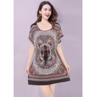 ราคา รุ่นเข้าใหม่ เสื้อเดรส แฟชั่นนำเข้า ลวดลายสวยงาม เอวสม็อคเชือกผูกตรงเอว ผ้านิ่ม ใส่สบาย ไม่ร้อน (883572621)