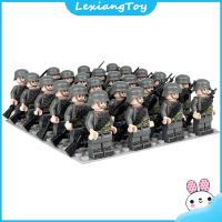 ราคา ของเล่น Lexiang 24ชิ้นชุดทหารบล็อกตัวต่อทหารของเล่นหุ่นยนต์ตัวจิ๋วอิฐก่อสร้างสำหรับของขวัญคริสต์มาสวันเกิดเด็กผู้ชาย (19903674961)