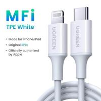ราคา UGREEN MFi 20 30W USB ประเภท C กับสายสำหรับ iPhone Lightning 14 Pro Max 13 12 Plus Mini PD ชาร์จเร็ว iPad 1M 2M (18335597372)