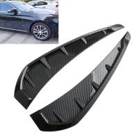 ราคา เหงือกปลาฉลามตกแต่งรถคาร์บอนไฟเบอร์2ชิ้นด้านหน้าปีกบังโคลนช่องแอร์เต้าเสียบแผ่นครอบสติ๊กเกอร์ตกแต่ง (17270438116)
