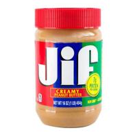 ราคา JIF จิฟ เนยถั่วบด ละเอียด 454 กรัม กระป๋อง แดง เนยถั่ว ถั่วบดละเอียด (11765830784)