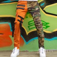 ราคา New Arrival Camouflage Patchwork Multi Pocket Men Jeans Tattered Pants Casual Hip Hop Jeans For Men Stylish (16640666881)
