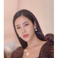ราคา New ต่างหูเพชรCZ งานชุปทองคำขาวคะ เพชรทรงกลมติดเพชรทรงกลมคะเม็ดโตเล่นแสงดีคะ บริการเก็บเงินปลายทาง (16140209327)