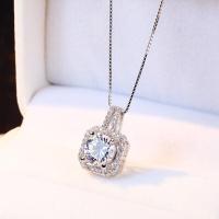 ราคา พร้อมส่ง สร้อยคอเงินแท้ผู้หญิงจี้คริสตัลเพชรหรูหราแฟชั่นเกาหลีเครื่องประดับ jewelry (13903413679)