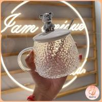 ราคา THUMBS UP แก้วฝาหมีชงกาแฟ 400ML รูปหมี พร้อมฝาปิด ช้อน ถ้วยนม Bear glass (21141162034)