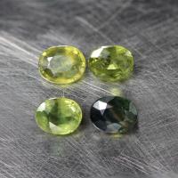 ราคา 2 20 ct พลอยแท้ เขียวส่อง เผาเก่า สีเขียว ทรงไข่ บางกะจะ จันทบุรี 4 ชิ้น (20787509029)