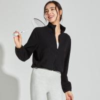 ราคา เสื้อแจ็กเก็ตกีฬาขนแกะไม่คืนและแลกเปลี่ยนแขนสั้นแจ๊คเก็ตผ้ากำมะหยี่หนาเสื้อเอวลอยออกกำลังกาย Suiteido80โยคะมีซิป (19396976671)