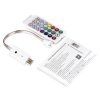 ราคา USB 5V 600 Pixels SP620E Mini Bluetooth LED Dimmer Controller with 21 Key IR Remote Control for Addressable Digital LED Lights (18813661033)