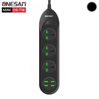 ราคา ปลั๊กไฟ ONESAM รุ่น MiNi OS T16 เต้ารับ 3 ช่อง USB 4 พอร์ต มีสวิตซ์เปิด ปิด ยาว 2 เมตร (8128329800)