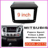 ราคา อุปกรณ์แท่นยึดแผงหน้าปัดสำหรับรถยนต์กรอบวิทยุขนาด9นิ้ว2din แผงสเตอริโอสำหรับ L200 Mitsubishi Triton Pajero Sport Montero Strada (20073258659)