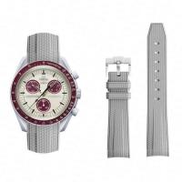 ราคา สายนาฬิกาสำหรับ Omega X Swatch Joint MoonSwatch สายนาฬิกา Seamaster 300 ผู้ชายผู้หญิง 20 มม ยางซิลิโคนปลายโค้งสำหรับ Seiko (19638433943)