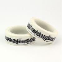 ราคา 2pc Black and White Music Note Washi Tape Japanese Paper DIY Planner Masking Tape Adhesive Tapes Stickers Decor Stationery Tapes (20009398547)