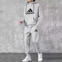 ราคา ADIDAS ชุดวอร์มกีฬาสำหรับทุกเพศชุด2ชิ้นเสื้อแขนยาวลำลองแบบบางเสื้อยืดและกางเกง (13944686411)