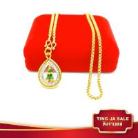 ราคา จี้พระจี้พระหุ้มทอง ไม่ลอกไม่ดำ จี้พระไม่ลอก พระแก้วมรกต ล้อมเพชร เลี่ยมกรอบทองไมครอน ทองเหมือนแท้ ทองโคลนนิ่ง เครื่องประดับ (1415382043)