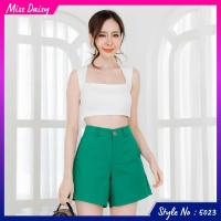 ราคา MissDaisy StyleNo 5023 กางเกงขาสั้น Shorts Fabric Double Poplin เนื้อผ้านุ่มและยืดหยุ่นได้ดีมากๆ เป็นขาสั้นทรงเอวกึ่งกลาง ต้นแบบจาก Zara (17699465532)