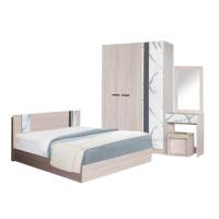 ราคา Raminthra Furniture ชุดห้องนอน 5ฟุต ตู้เสื้อผ้า 120 ซม โต๊ะแป้ง 60 ซม ที่นอนสปริง 5ฟุต รุ่น กลอรี่ สีโซลิดหินอ่อน Bedroom Set (7163846465)
