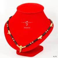 ราคา KL70 สร้อยห้อยพระ ขุนทอง ห้อยพระ 5 องค์ คั่นกะลาดำ เม็ดทองเลเซอร์ เลือกความยาวได้ l สร้อยพระ ห้อยพระ พระ (1381546049)