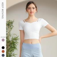 ราคา Hoppe Fumeng เสื้อยืดเสื้อบุนวมโยคะรัดรูปสีส้มแดงม่วงชมพูดำ (19520208693)