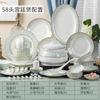 ราคา Jingdezhen ชุดชามเซรามิกและจานชุดจานชามเครื่องใช้บนโต๊ะอาหารถ้วยเอนกประสงค์จีนตะเกียบจานชามของขวัญจานตะเกียบแบบผสมลิงกี่เพ้า (19829535099)
