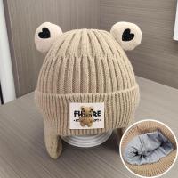 ราคา หมวกเด็กหมวกสวมหัวไหมพรมถักสำหรับเด็กหญิงและเด็กชายในฤดูใบไม้ร่วงและฤดูหนาวหมวกกันหนาวป้องกันหูสำหรับเด็กทารกหมีน้อยน่ารักสำหรับฤดูหนาว (20699830395)