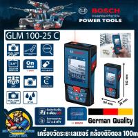 ราคา เครื่องวัดระยะเลเซอร์ ชนิดกล้องดิจิตอล ระยะการวัด 100เมตร ยี่ห้อ BOSCH รุ่น GLM 100 25 C รับประกัน 1ปี (20435972799)