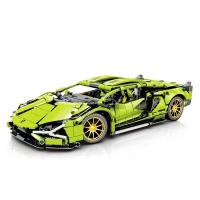 ราคา 1000 PCS เทคนิคสีเขียว Lamborghinied Building Blocks High Tech City Sport Racing รถ42115รุ่นรถประกอบอิฐของเล่น (20727601534)