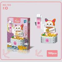 ราคา ของเล่นบล็อกตัวต่อแมวกวักนำโชคตรุษจีนของประดับโต๊ะทำงานเทศกาลฤดูใบไม้ผลิของขวัญปีใหม่ (21129750779)