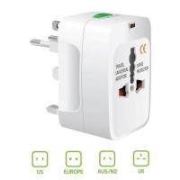 ราคา หัวแปลงปลั๊ก สำหรับท่องเที่ยว หัวแปลงทั่วโลก ปลั๊กแปลงขา International travel adapter Universal Travel Socket EU UK US AU JP KR (638730058)
