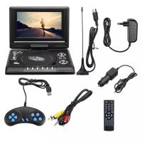 ราคา 7 8 Inch TV Home Car DVD Player Portable HD VCD CD MP3 HD DVD Player USB SD Cards RCA Portable Cable Game 16 9 Rotate LCD Sn (10664699670)