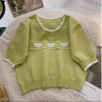 ราคา Aysa fashion เสื้อยืดไหมพรม เสื้อเที่ยว เสื้อยืดมินิมอล ผ้าไหมพรม ลายหัวใจ มีหลายสี เนื้อผ้าดีใส่สบาย 423 (17647627055)