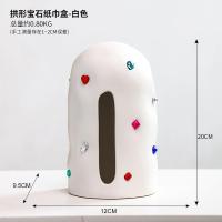 ราคา MUJI High end North ceramic tissue box living room decoration light luxury high end household paper box tea table storage paper box decoration Original (20332747099)